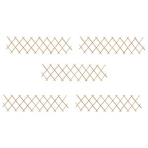 Mrežaste ograje 5 kosov les jelke 180x30 cm