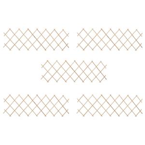 Mrežaste ograje 5 kosov les jelke 180x60 cm