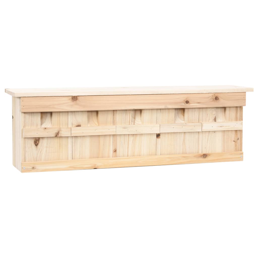 vidaXL Spatzenhaus 5-fach 68x15x21 cm Tannenholz