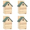 vidaXL lindude pesakastid, 4 tk, 23 x 19 x 33 cm, nulupuit