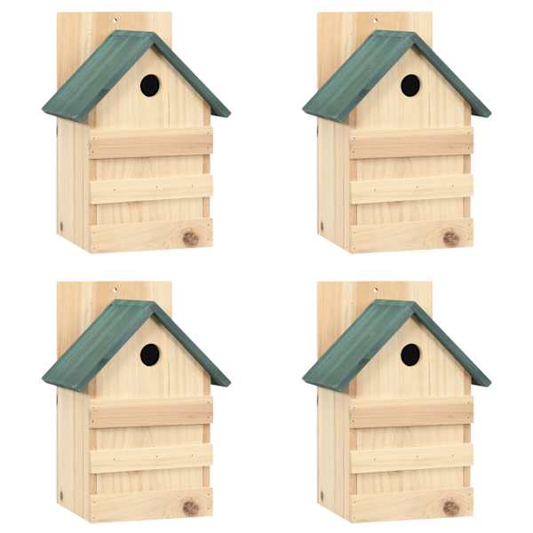 vidaXL lindude pesakastid, 4 tk, 23 x 19 x 33 cm, nulupuit