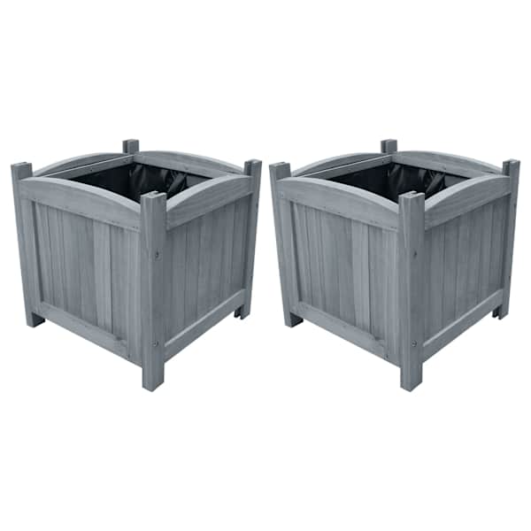 vidaXL taimelavad 2 tk 30 x 30 x 30 cm, nulupuit