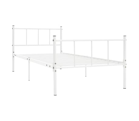 vidaXL sengestel 90x200 cm metal hvid