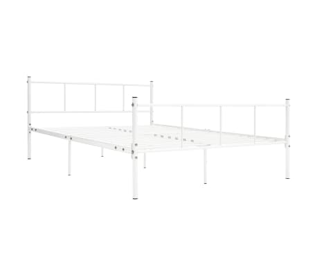vidaXL Sengeramme hvit metall 120x200 cm