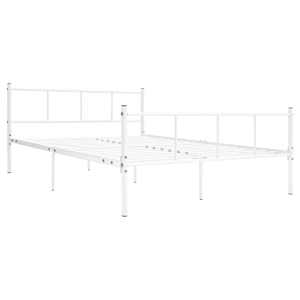 vidaXL Sengeramme hvit metall 120x200 cm