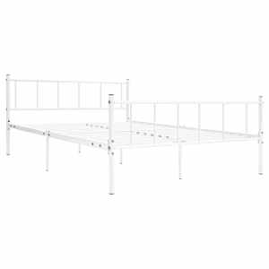 vidaXL Sengeramme hvit metall 180x200 cm