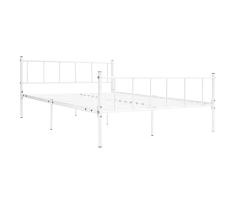 vidaXL Bedframe metaal wit 200x200 cm