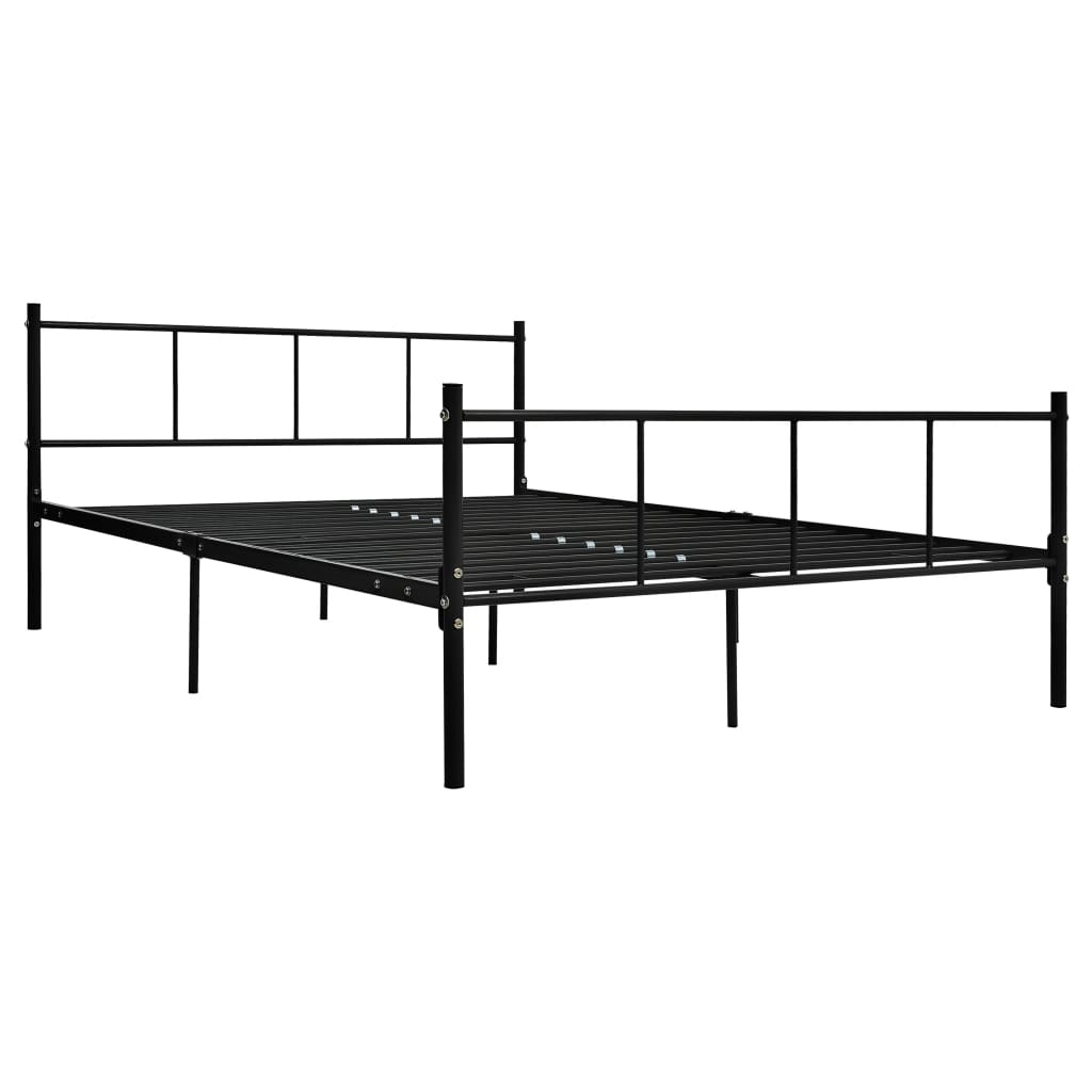 

vidaXL Bedframe metaal zwart 120x200 cm