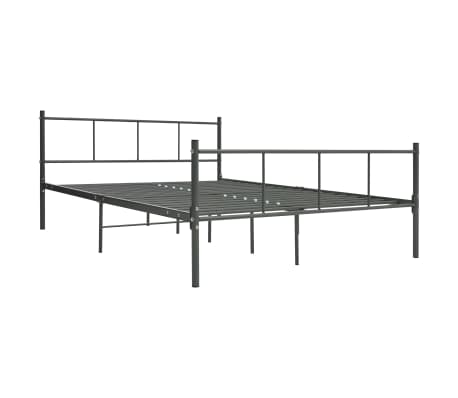 vidaXL Estrutura de cama 140x200 cm metal cinzento