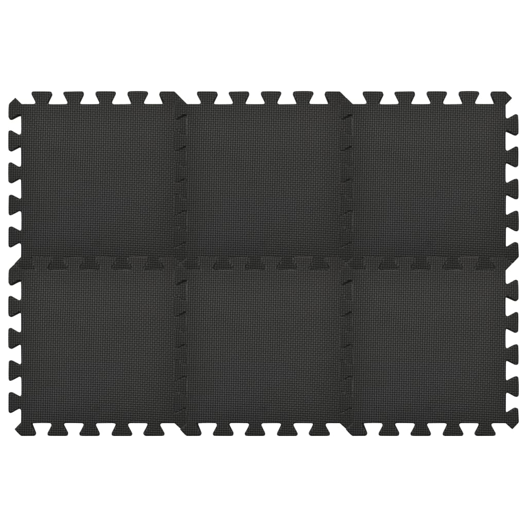 Podložka puzzle 54 ks 4,86 m² EVA pěna černá