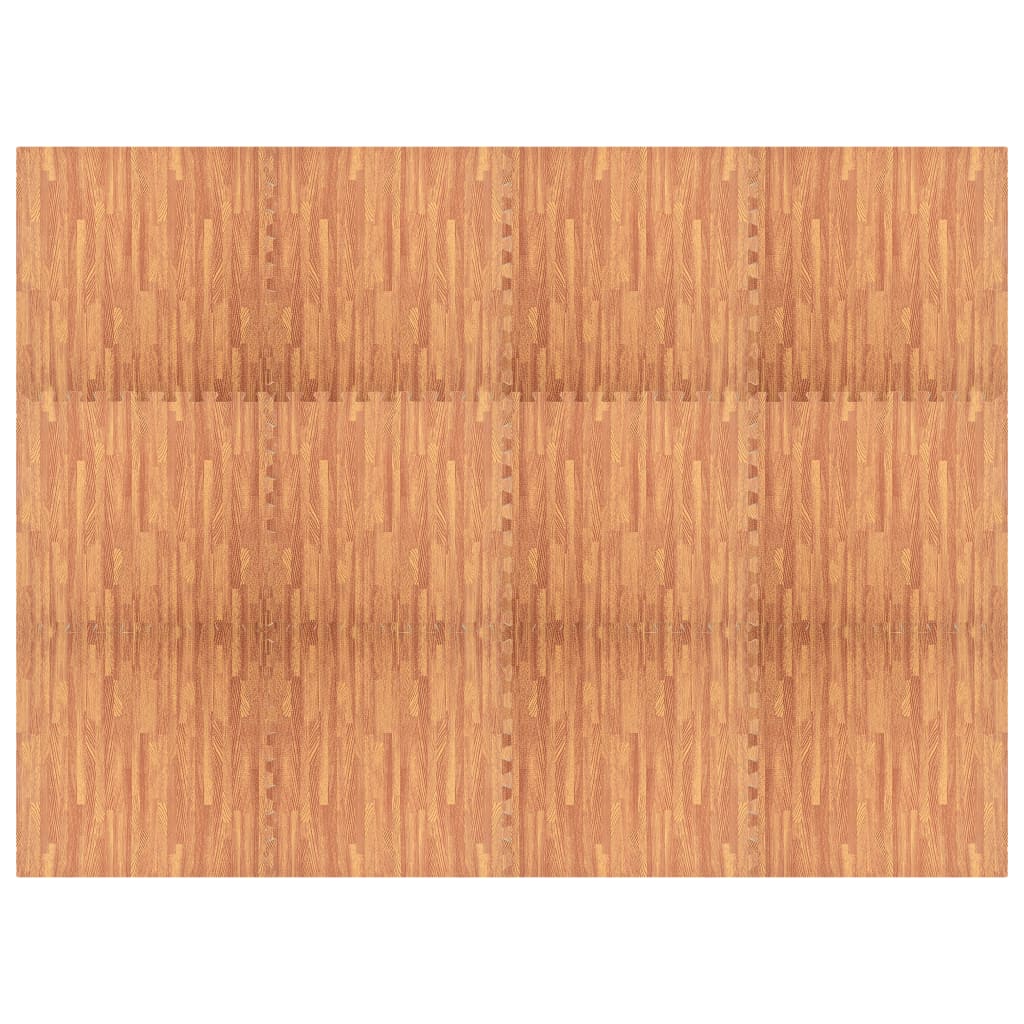  Podložka puzzle štruktúra dreva 12 ks 4,32㎡ EVA pena
