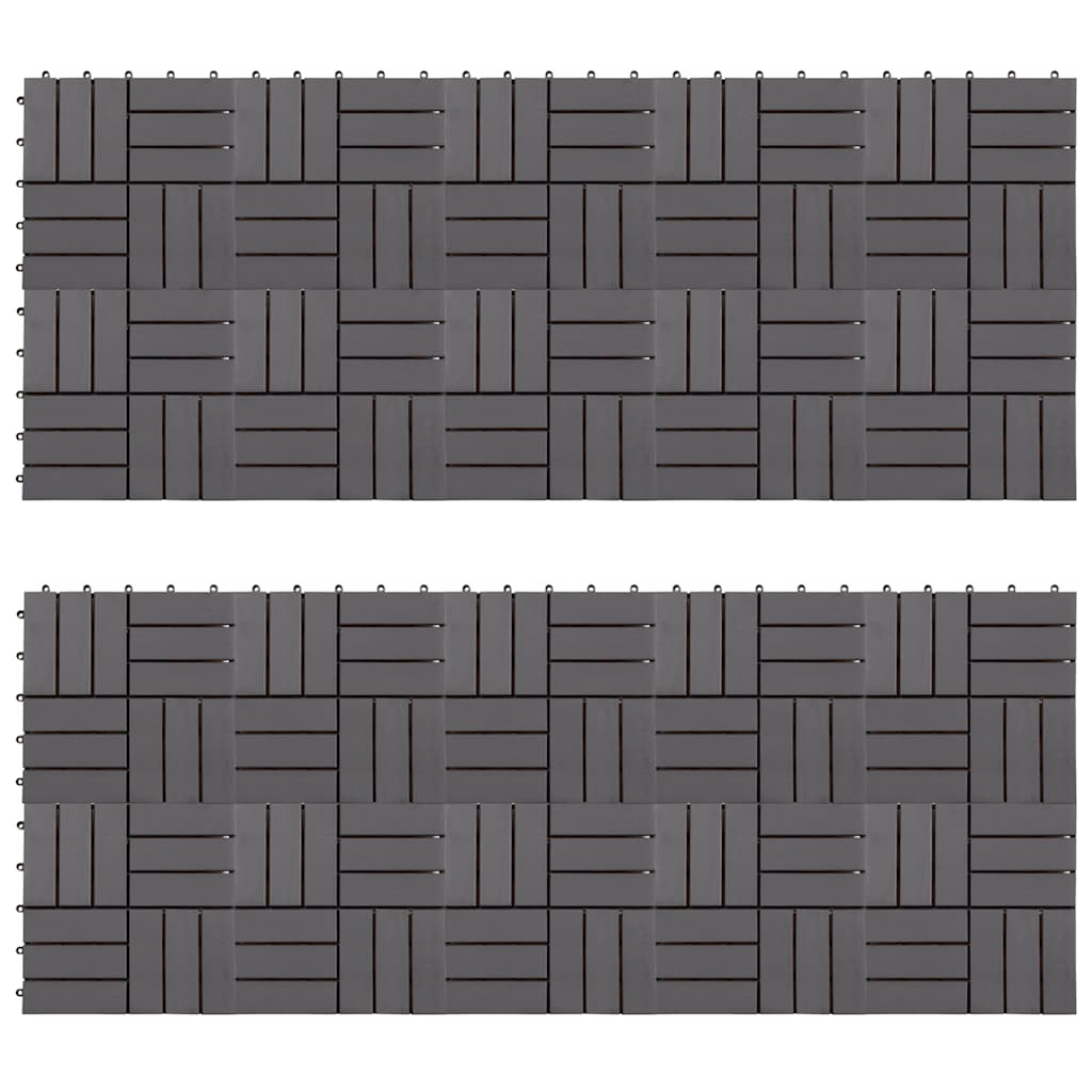 Patio Tile Deck Tile Outdoor Interlocking Flooring Tile for Decorative vidaXL - Picture 22 of 48