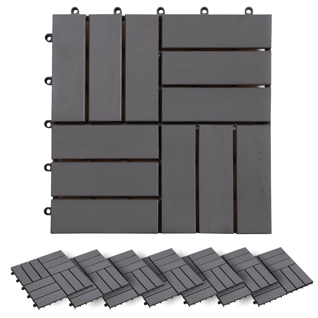 Patio Tile Deck Tile Outdoor Interlocking Flooring Tile for Decorative vidaXL - Picture 21 of 48