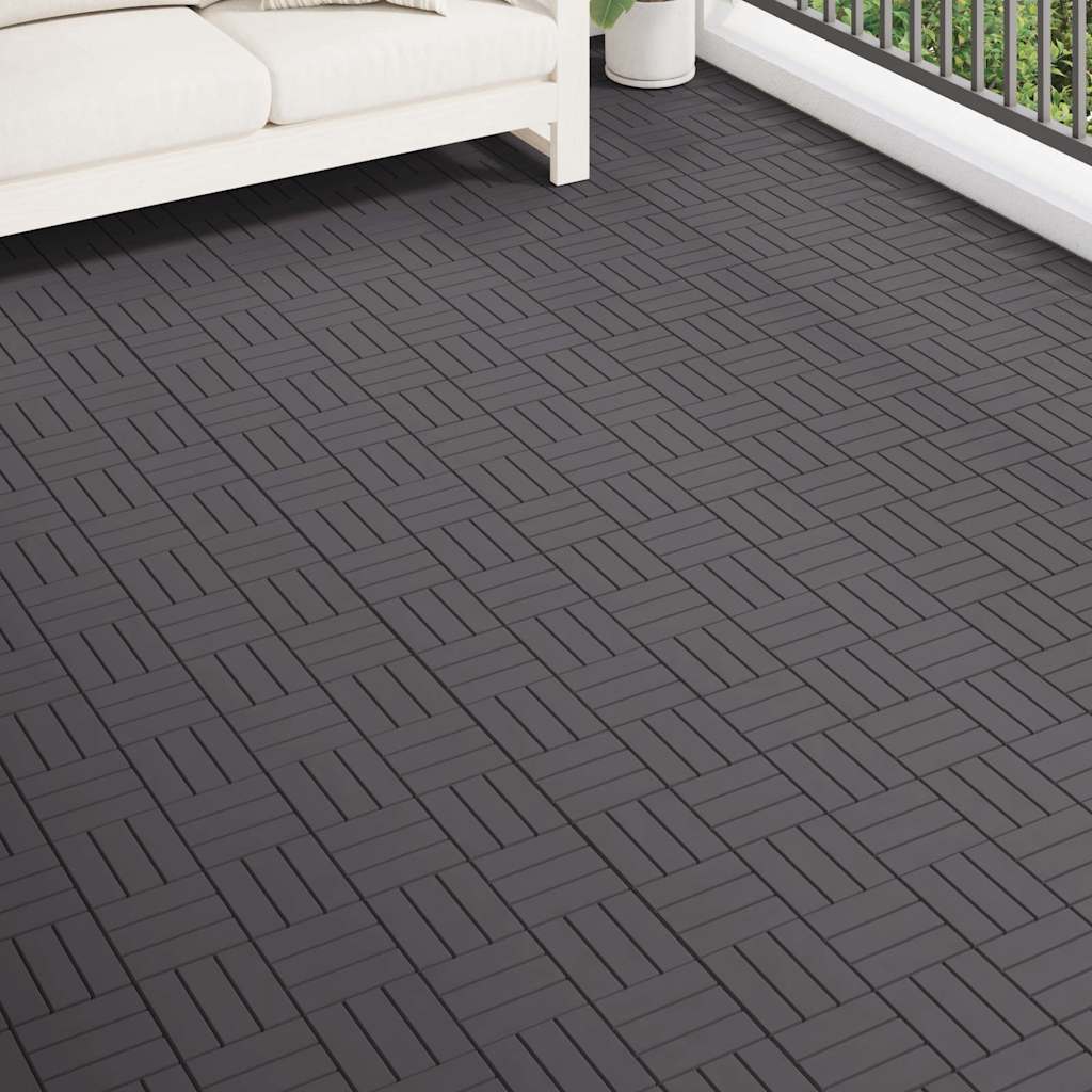 vidaXL Terassilaatat 20 kpl harmaapesty 30x30 cm täysi akaasiapuu