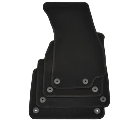 vidaXL 4 pcs conjunto tapetes de autom&oacute;veis para Audi A8