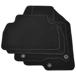 vidaXL Motorna preproga za vozilo Črna blago