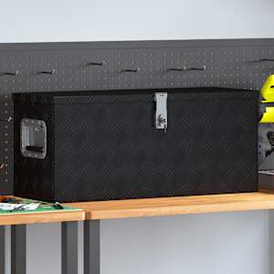 Aluminijasta škatla 80x30x35 cm črne barve