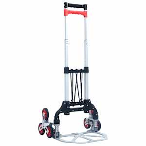 vidaXL kokkupandav treppide transpordik&auml;ru 70 kg, alumiinium, h&otilde;bedane