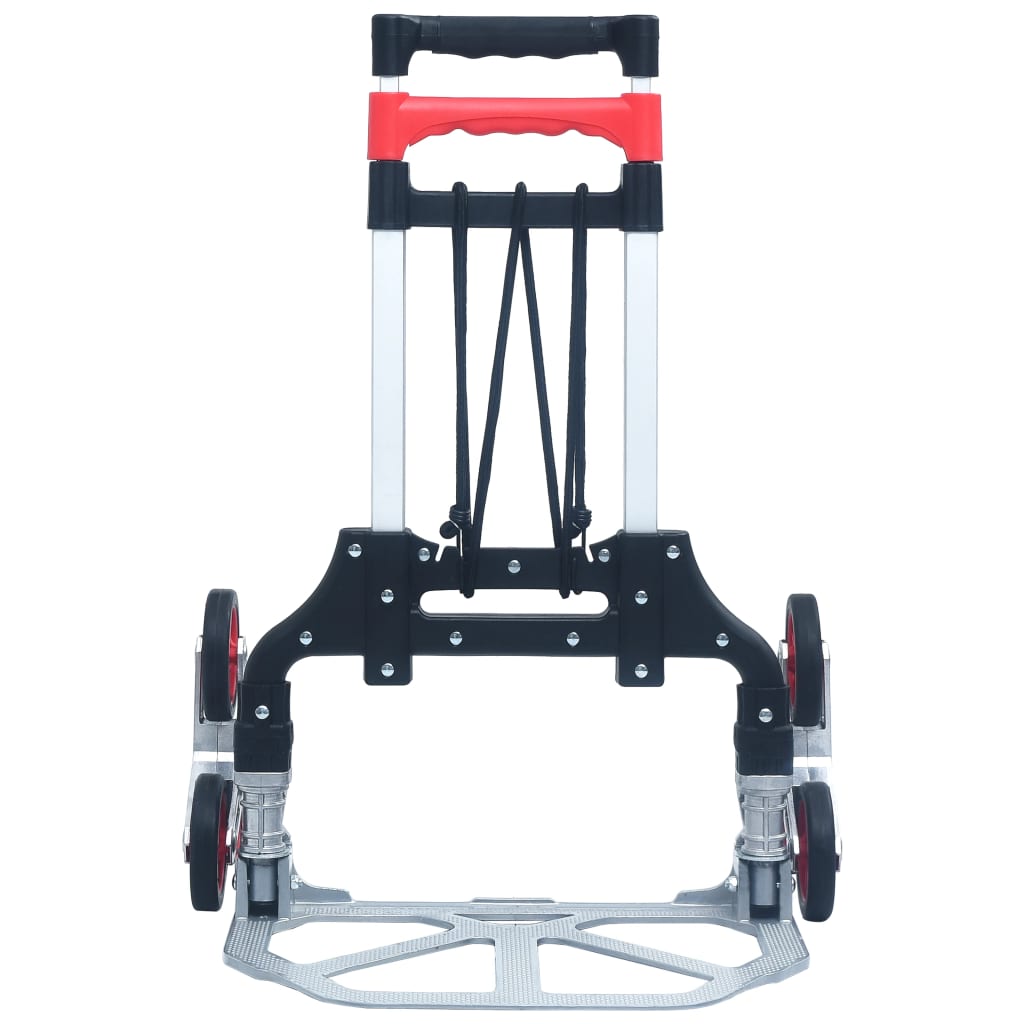 Thumbnail - vidaXL Treppen-Transportwagen Klappbar 70 kg Aluminium Silbern