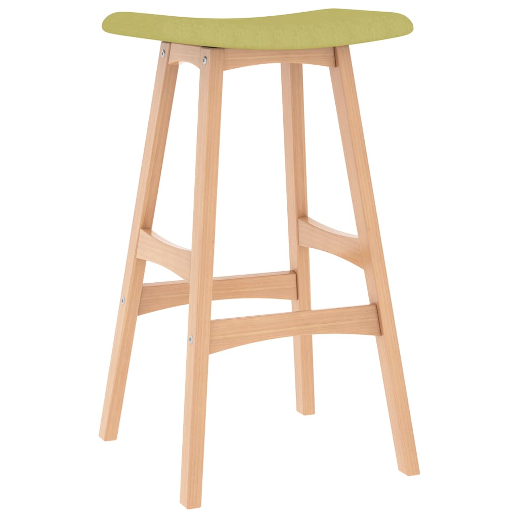 vidaXL Tabourets de bar lot de 2 vert tissu