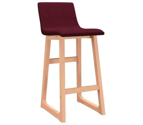 vidaXL Barov&eacute; stoličky 2 ks, v&iacute;novo červen&eacute;, l&aacute;tka