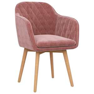 vidaXL Valgomojo kėdės, 2vnt., rožinės spalvos, aksomas