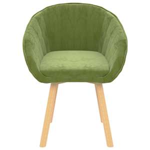 VidaXL Valgomojo kėdės, 2vnt., šviesiai žalios spalvos, aksomas