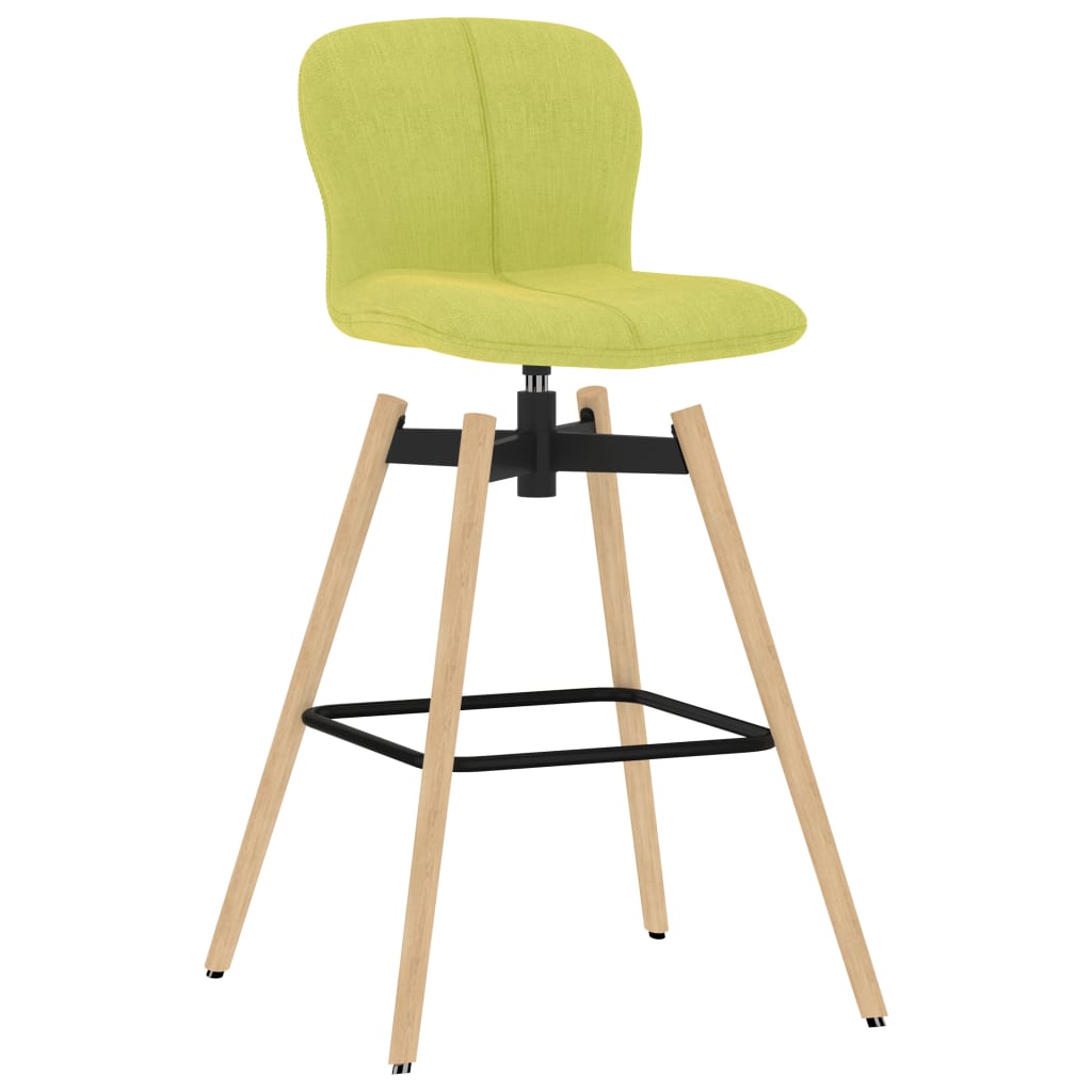 

vidaXL Barstoelen draaibaar 2 st stof groen