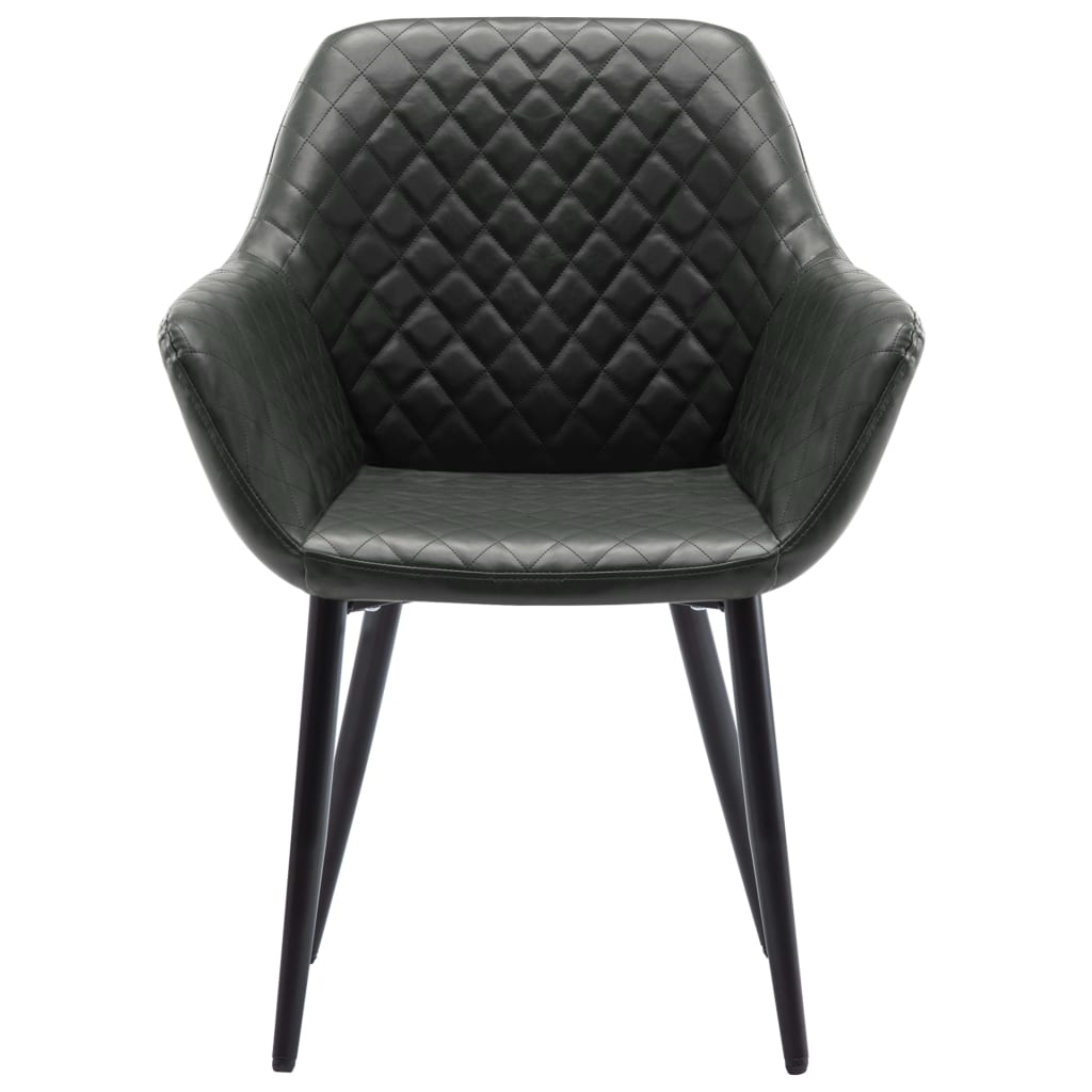 vidaXL Blagovaonska stolica od umjetne kože siva