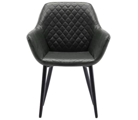 vidaXL Blagovaonska stolica od umjetne kože siva