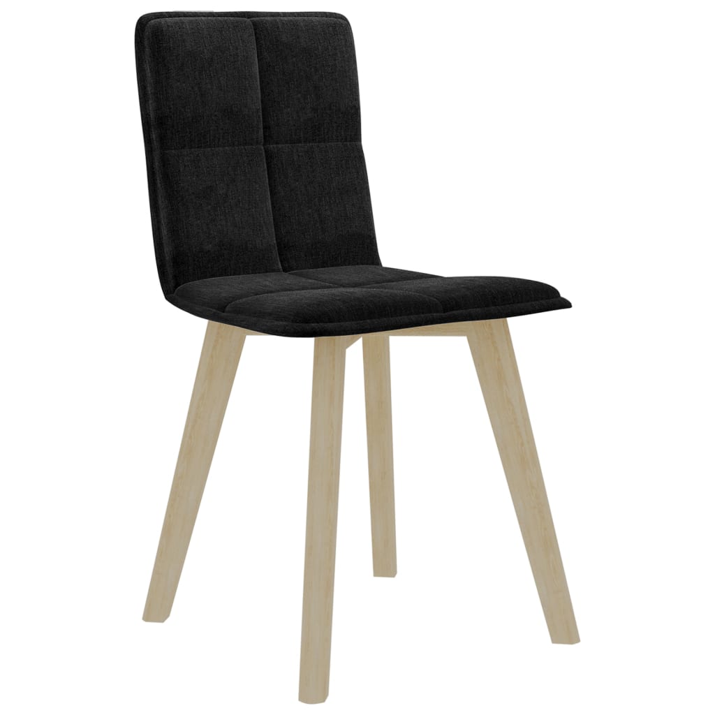 

vidaXL Eetkamerstoelen 2 st stof zwart