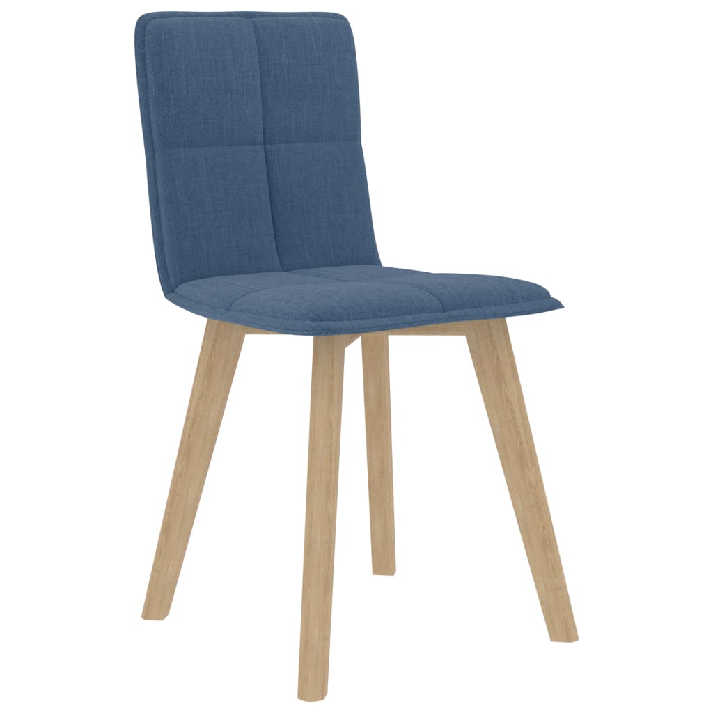 

vidaXL Eetkamerstoelen 4 st stof blauw