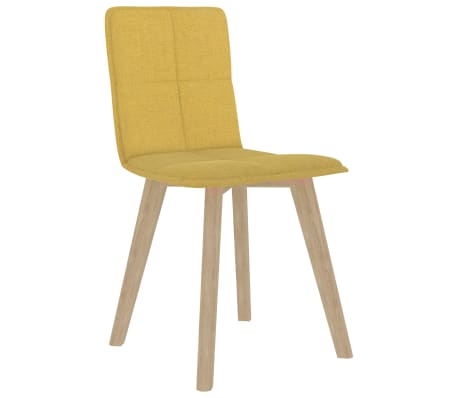 vidaXL Blagovaonske stolice od tkanine 4 kom boja senfa