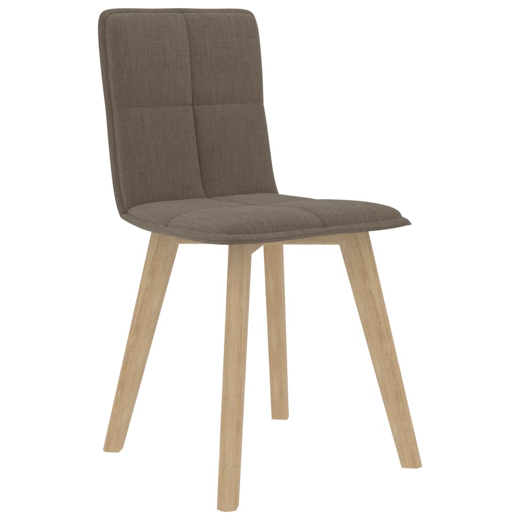 

vidaXL Eetkamerstoelen 4 st stof taupe