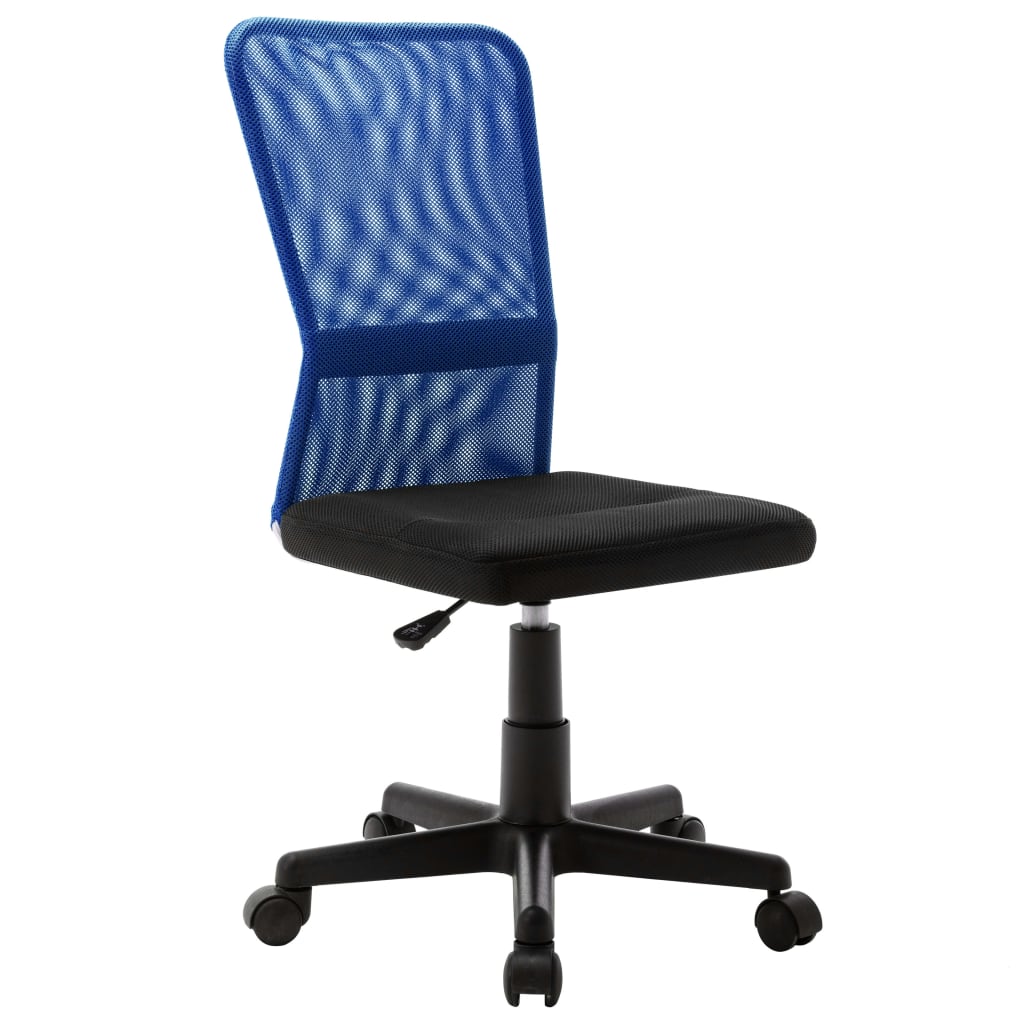 vidaXL Scaun de birou, negru și albastru, 44x52x100 cm, plasă textilă vidaXL
