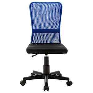 Kancelářská židle černá a modrá 44x52x100 cm síťovina textil - obrázek 2