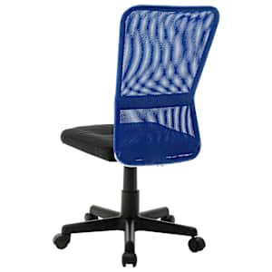 Kancelářská židle černá a modrá 44x52x100 cm síťovina textil - obrázek 3