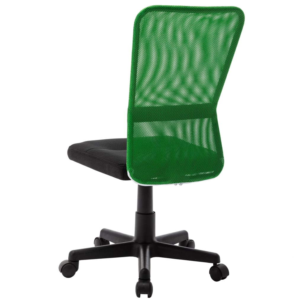 Kantoorstoel 44x52x100 cm mesh stof zwart en groen