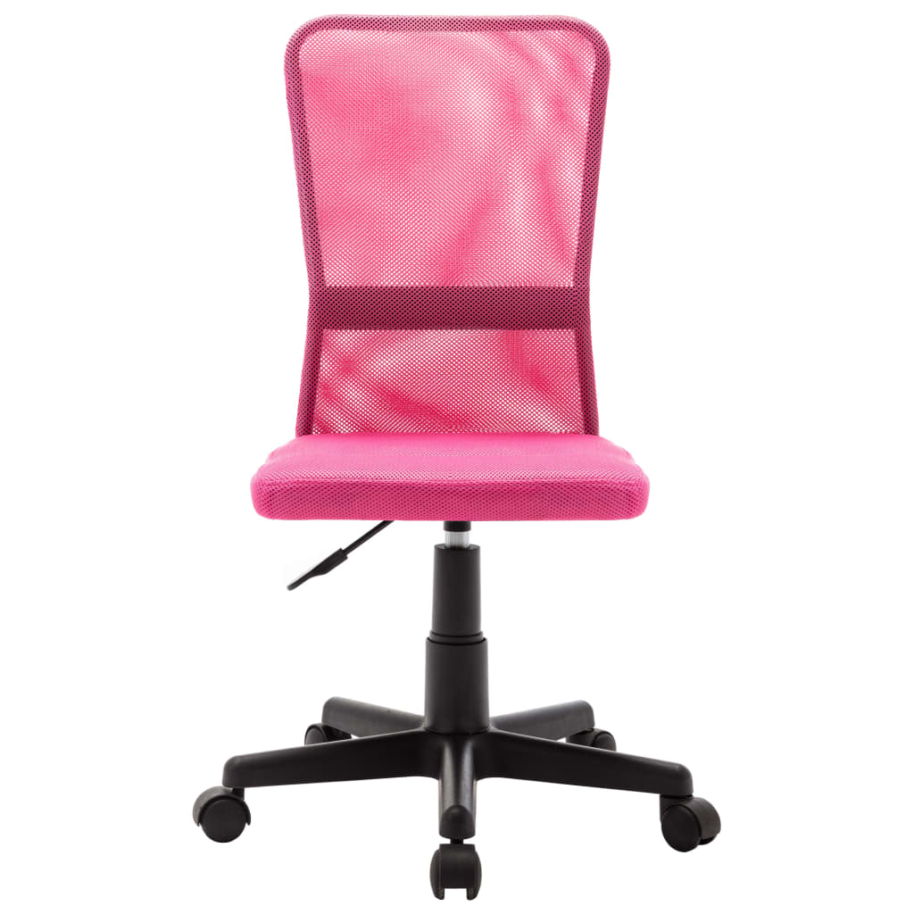 vidaXL Uredska stolica ružičasta 44 x 52 x 100 cm od mrežaste tkanine