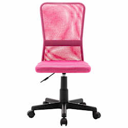 vidaXL Cadeira de escrit&oacute;rio 44x52x100 cm tecido de malha rosa