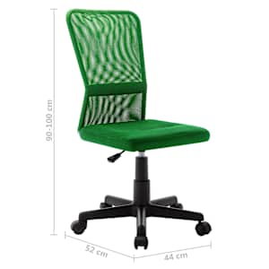 Kancelářská židle zelená 44 x 52 x 100 cm síťovina textil - obrázek 8
