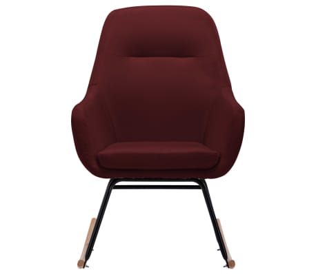 vidaXL Hojdacie kreslo, v&iacute;novo červen&eacute;, l&aacute;tka