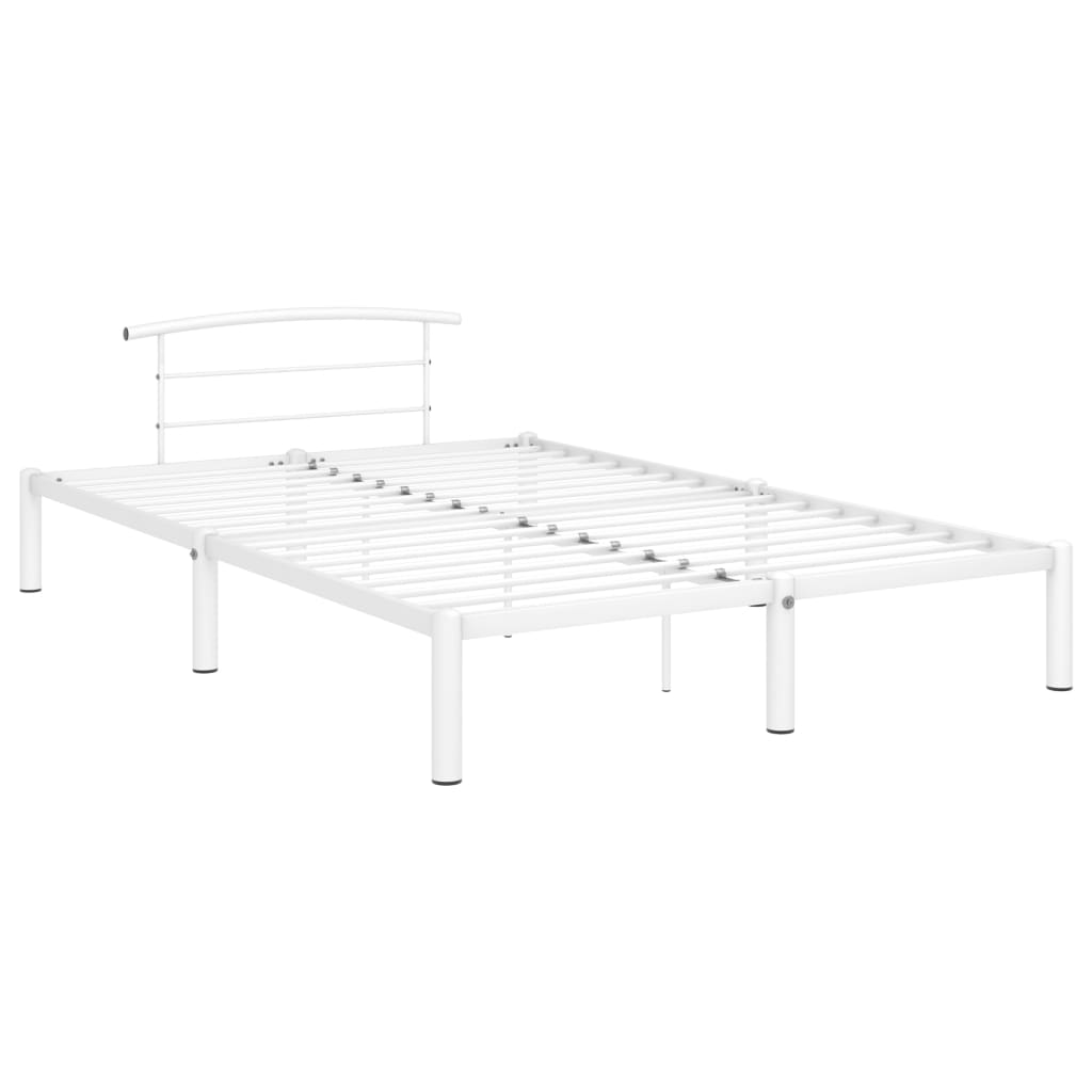 

vidaXL Bedframe metaal wit 120x200 cm