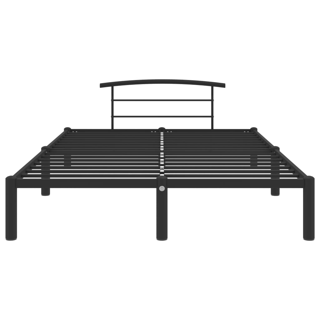 Thumbnail - vidaXL Bettgestell Schwarz Metall 120x200 cm