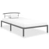 vidaXL voodiraam hall metallist 90 x 200 cm