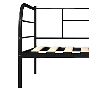 Rám denní postele černý kov 90 x 200 cm - obrázek 6