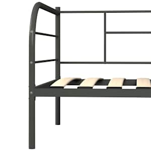 Rám denní postele šedý kov 90 x 200 cm - obrázek 6
