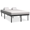 vidaXL voodiraam, must, metall, 120 x 200 cm