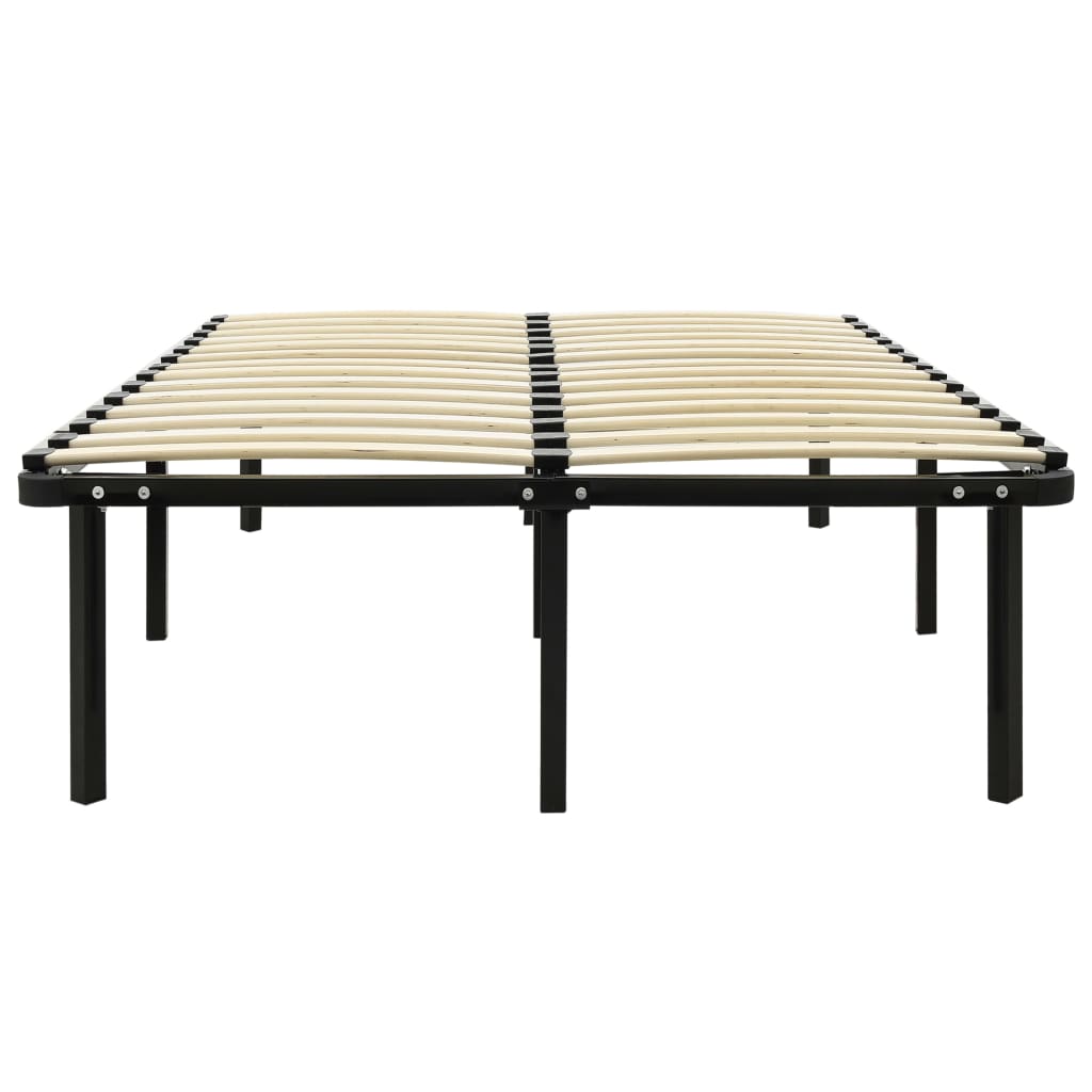 Thumbnail - vidaXL Bett Schwarz Metall 120x200 cm