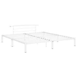 Rám postele bílý kov 200 x 200 cm - obrázek 2